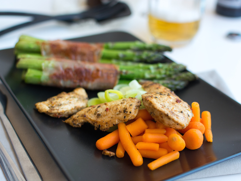 3.Chicken breast steak with vegetables